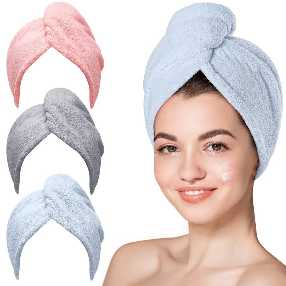 Hair Turban Towel - Schnelltrocknender Haarturban Anti-Frizz Mikrofaser Trockentuch Magischer