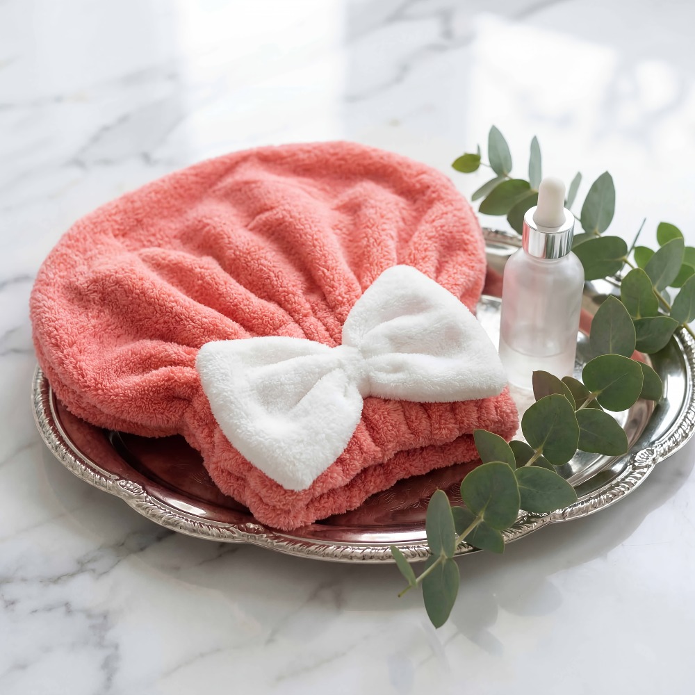 Hair Turban Towel - Mikrofaser-Haartrockentuch, Schnelltrocknender Haarhandtuch-Wrap, Superabsorbierender Haarturban mit