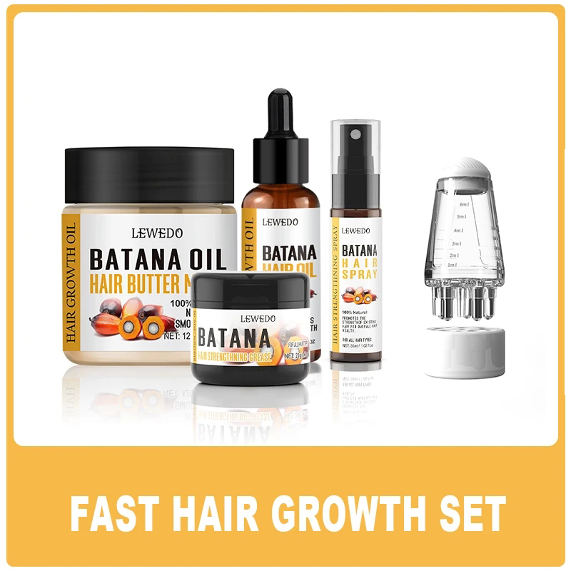 Hair Care Elseve - LEWEDO Batana-Öl Haarwuchs-Set Afrikanische Schnelle Haarwuchsmaske