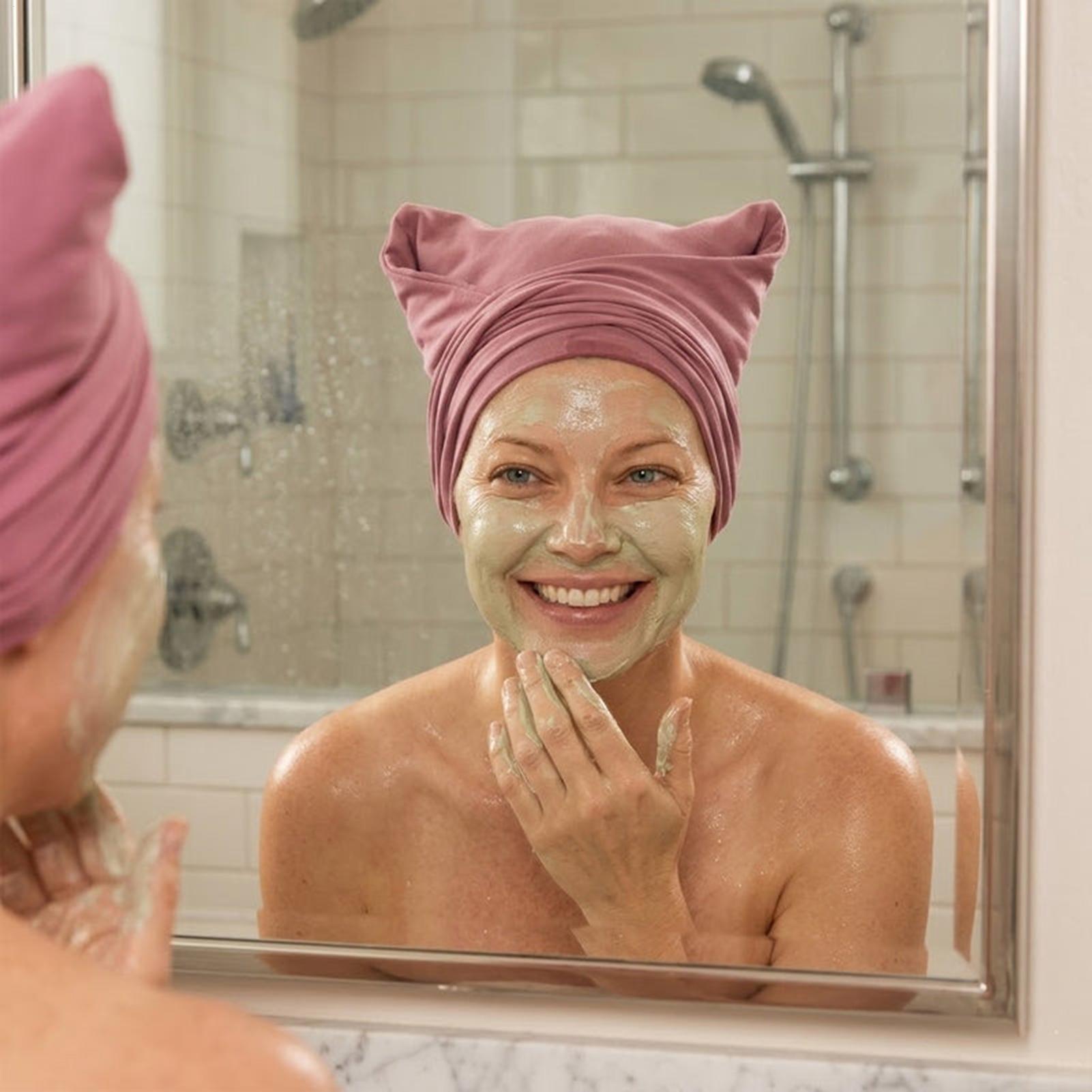 Hair Turban Towel - Weiches, saugfähiges Haarturban-Handtuch, Anti-Frizz, Super-Haartuch für