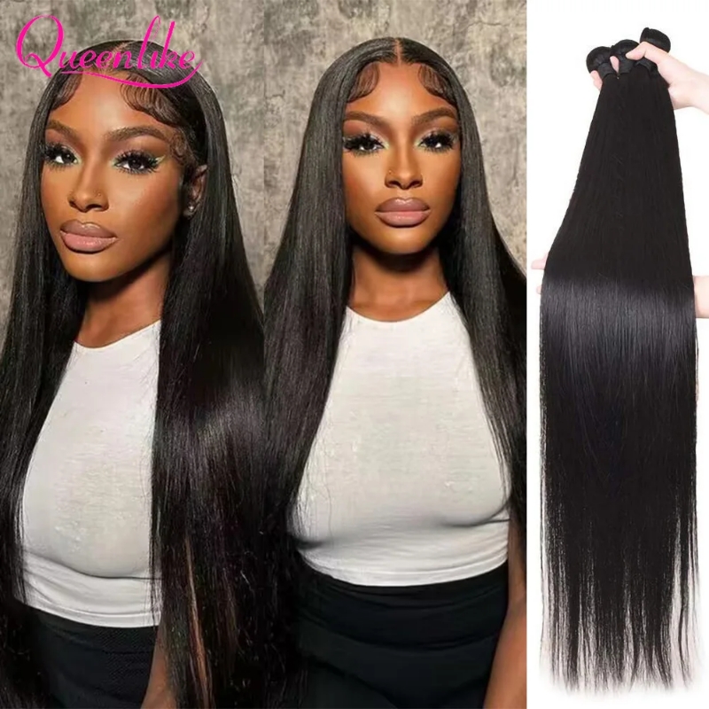 Hair Care Indian - Queenlike 38 40 Zoll Gerade Menschliches