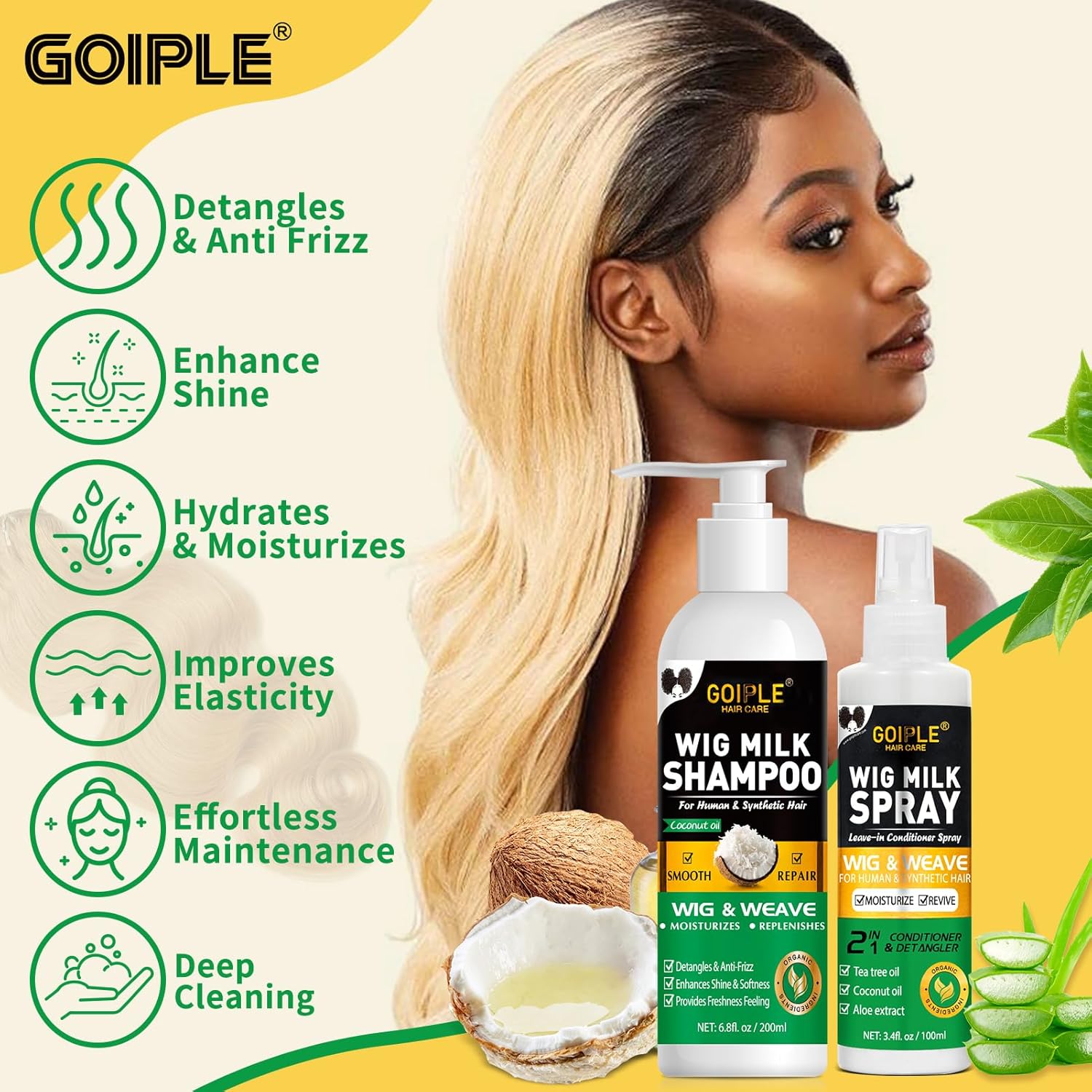GOIPLE 3-in-1 Perückenpflege-S – Hair Care Kit Bewertung und Preis