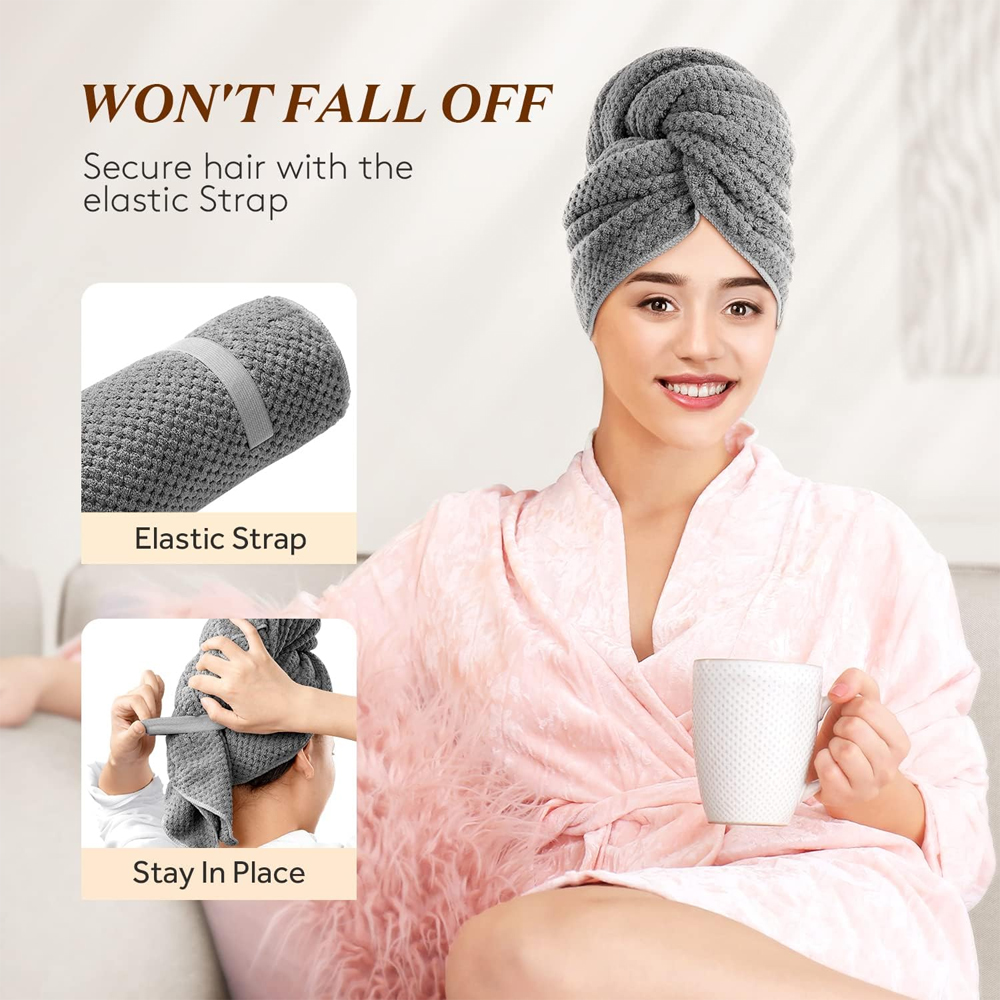 Mikrofaser-Haarhandtuch, extra – Hair Turban Towel Bewertung und Preis