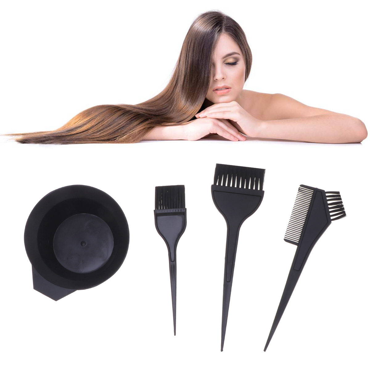 Haarfärbewerkzeug-Set 3 Sets f – Hair Care Kit Bewertung und Preis