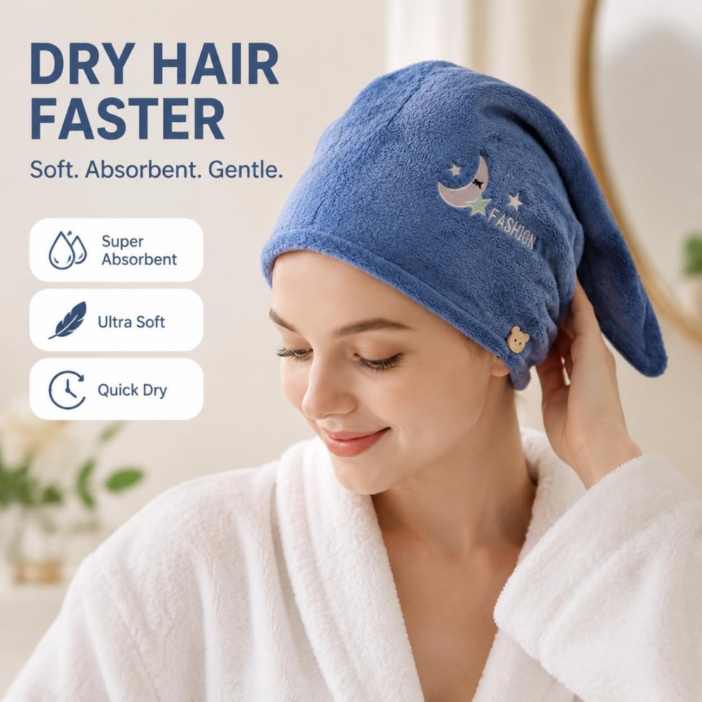 2er-Pack Trockentuch für Haare – Hair Turban Towel Bewertung und Preis