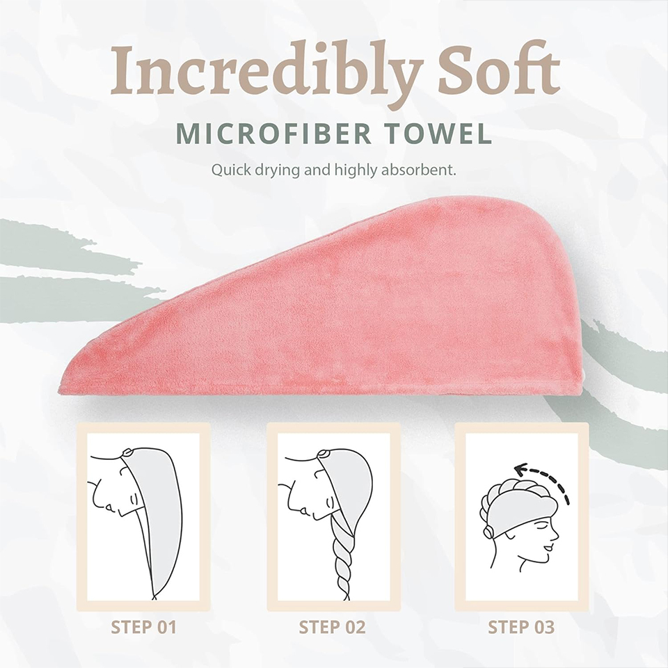 1 Stück Korallenfleece-Haartuc – Hair Turban Towel Bewertung und Preis