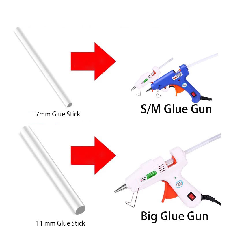Schwarzer/klarer Klebestift, 7 – Glue Gun Hair Bewertung und Preis