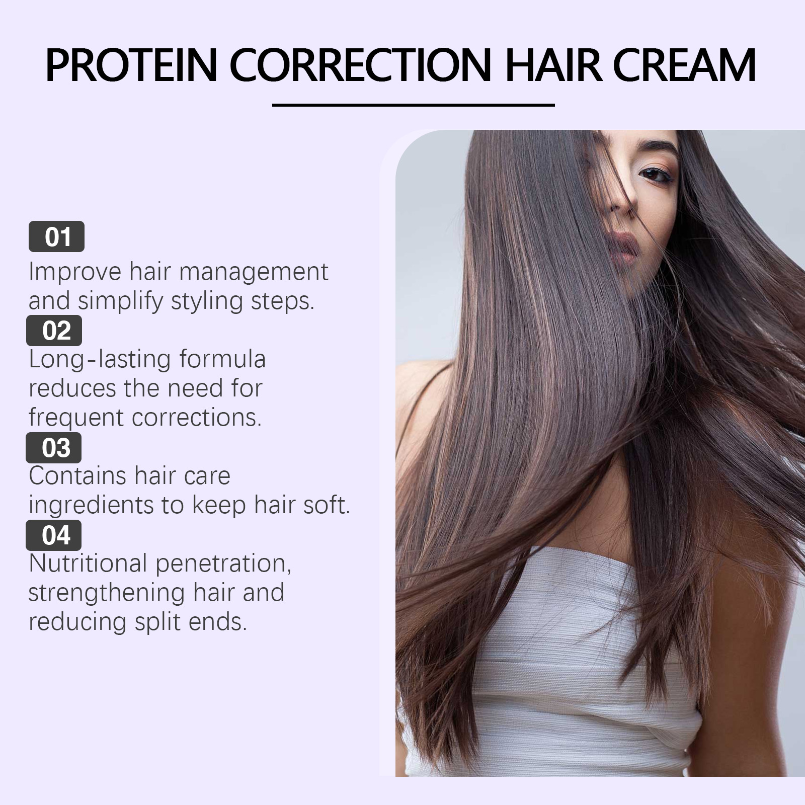 Protein-Haarglättungscreme mit – Hair Care Lotion Bewertung und Preis